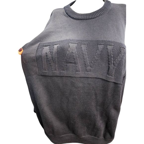 US Naval Academy Blue Cotton Sweater Mens Size XL - Picture 3 of 8